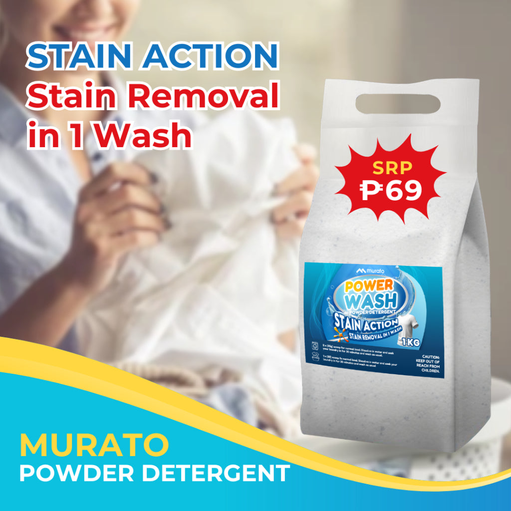 Murato Premium Powder Detergent 1KG | Ariel Breeze Tide