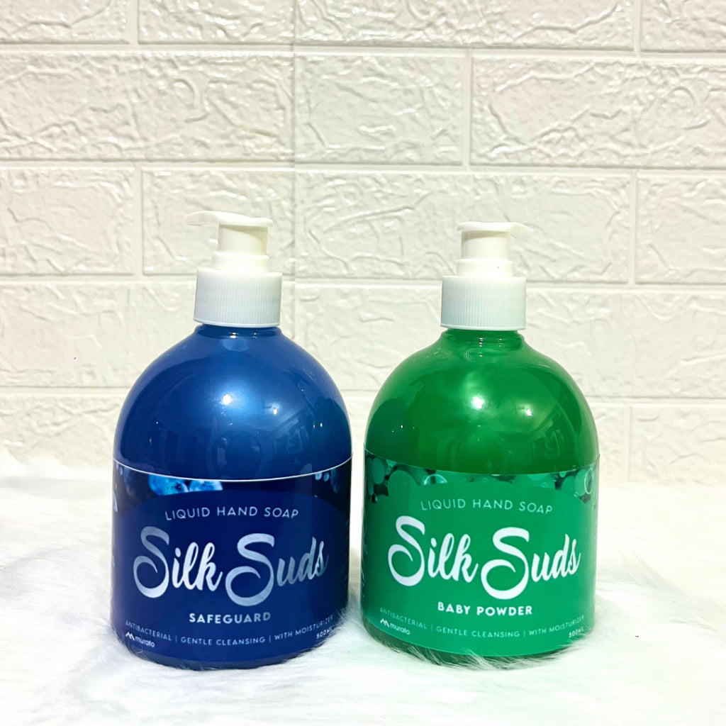 Murato Premium Liquid Hand Soap 500ml | Silk Suds Safeguard Baby Powder